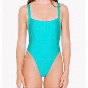 American Apparel Nylon Tricot Malibu One Piece Aruba Size Small New With Tags